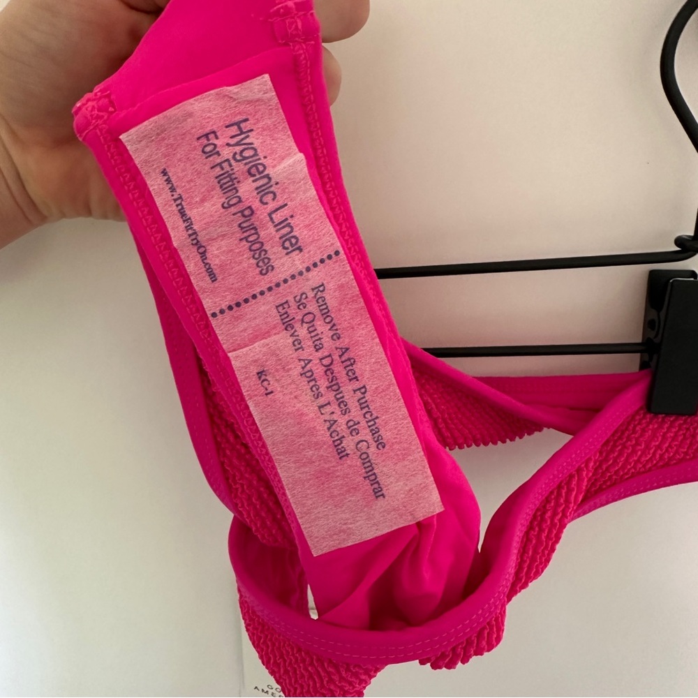Good American Always Fits Khloe Bikini in Pink Glow002, Size Small / Medium - Picture 11 of 11